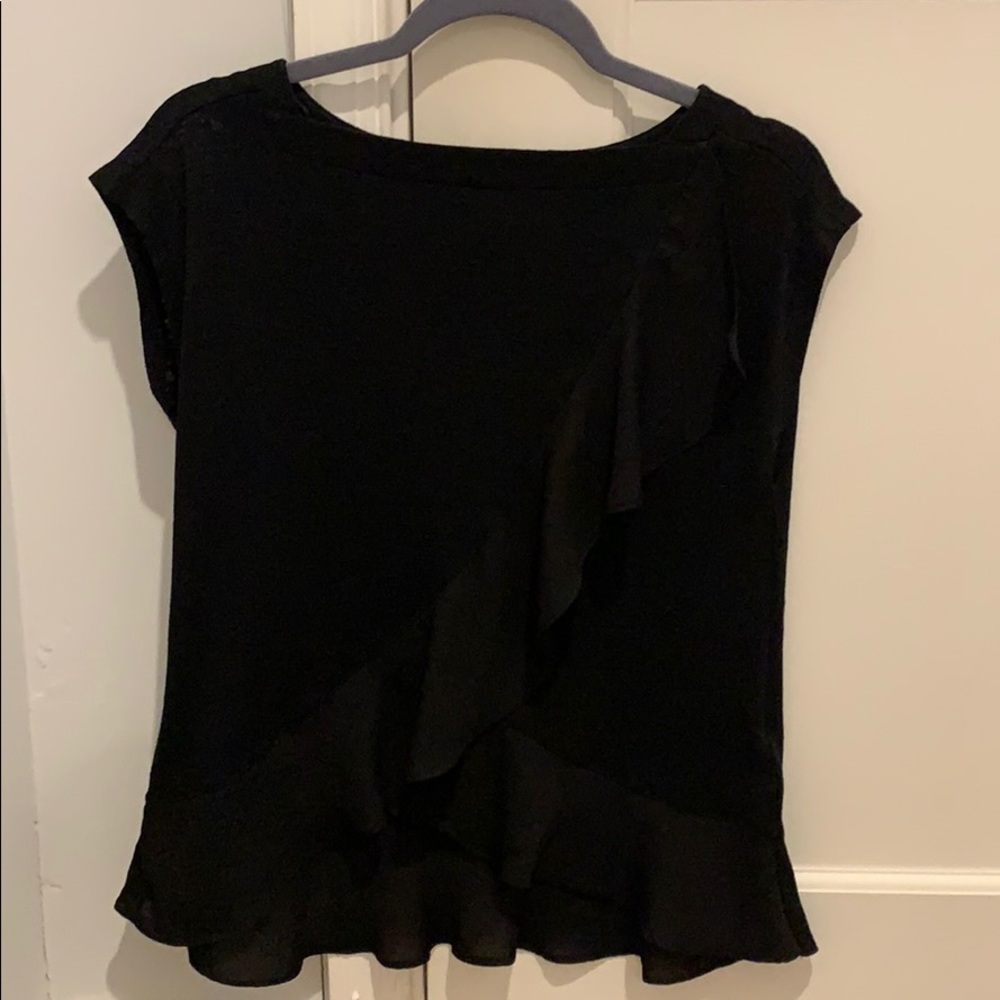 Brand new flowy black top